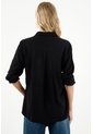 Tennis Camisa Manga Larga Negra Para Mujer de Tennis