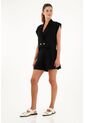 Tennis Bermuda Negra De Tiro Alto Para Mujer de Tennis