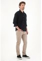Tennis Camisa En Dril Liviano Manga Larga Negra Para Hombre de Tennis
