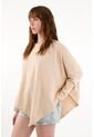 Tennis Camiseta Manga Larga Café Con Acabado Suave Para Mujer de Tennis