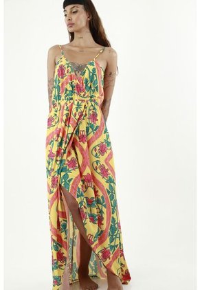 Tennis Vestido Largo Estampado Mosaico Para Mujer