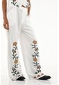 Tennis Pantalón Recto De Tiro Medio Con Bordados Para Mujer de Tennis