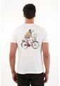 Tennis Camiseta Con Estampado En Espalda Blanca Con Estructura Suave Para Hombre de Tennis