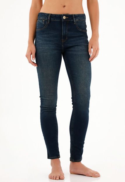Jean Super Slim Azul Para Mujer