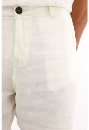 Tennis Bermuda Chino En 100% Lino Crudo Para Hombre