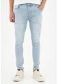 Tennis Jean Super Skinny Lavado Claro Para Hombre de Tennis