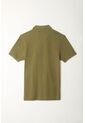 Tennis Polo Verde Con Raqueta Multicolor De Silueta Amplia Para Hombre de Tennis