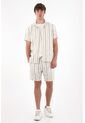Tennis Camisa Tipo Bowling A Rayas De Acabado Suave Para Hombre Con Acabado Suave de Tennis