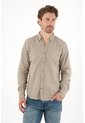 Tennis Camisa Manga Larga Con Raqueta Bordada Gris Para Hombre de Tennis