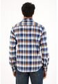 Camisa Leñadora Con Botones En Madera Azul Para Hombre de Tennis