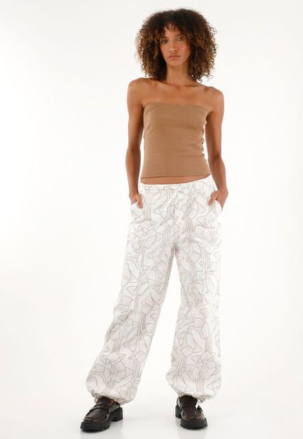 Pantalón Tipo Cargo Estampado Para Mujer