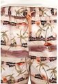Tennis Pantaloneta De Baño Con Estampado De Palmeras De Silueta Amplia Para Hombre de Tennis