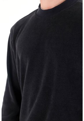 Buzo Cuello Redondo En Tela Afelpada Azul Para Hombre