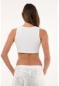 Tennis Camiseta Blanca En Rib Con Apliques Para Mujer de Tennis