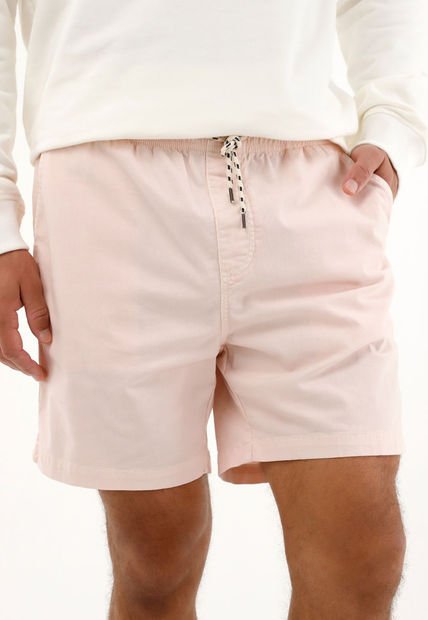 Bermuda Con Bolsillos Funcionales Rosada Para Hombre