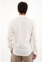 Tennis Camisa En 100% Lino Manga Larga Crudo Con Textura Lisa Para Hombre de Tennis