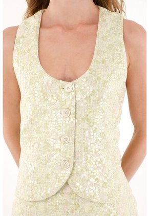 Tennis Chaleco Pretinero Con Lentejuelas Para Mujer