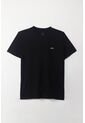 Tennis Camiseta Manga Corta Estampada Negra Con Cuello Definido Para Hombre de Tennis