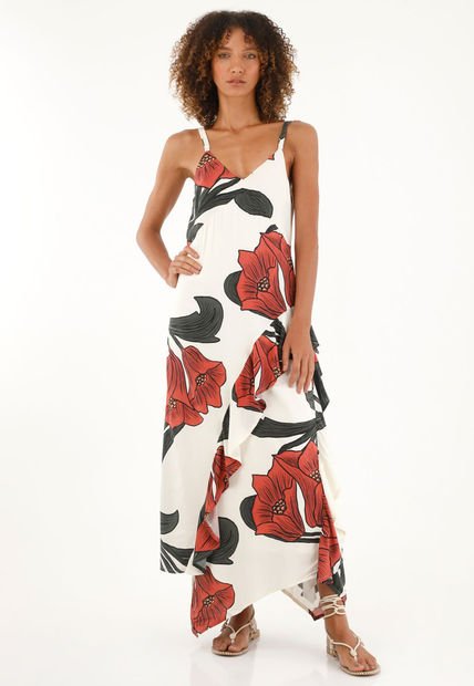 Vestido Estampado Con Bolero Para Mujer