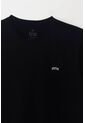 Tennis Camiseta Manga Corta Estampada Negra Con Cuello Definido Para Hombre de Tennis