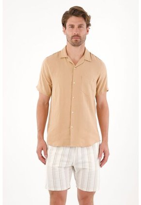 Tennis Bermuda Chino Con Diseño A Rayas Para Hombre