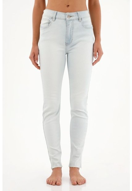 Tennis Jean Jegging Tiro Alto Tono Ice Para Mujer