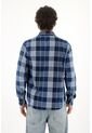 Tennis Camisa Leñadora Con Bolsillos Azul De Silueta Amplia Para Hombre de Tennis