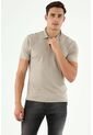 Camiseta Polo Gris Con Bordado Para Hombre de Tennis