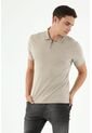 Camiseta Polo Gris Con Bordado Para Hombre de Tennis