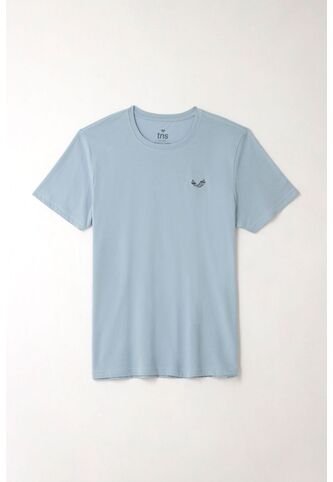 Tennis Camiseta Básica Azul Con Textura Suave Para Hombre Tennis