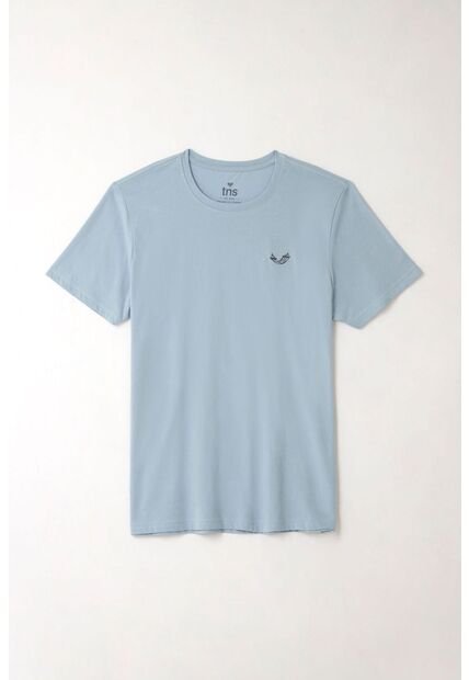 Tennis Camiseta Básica Azul Con Textura Suave Para Hombre