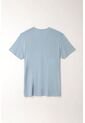 Tennis Camiseta Básica Azul Con Textura Suave Para Hombre de Tennis