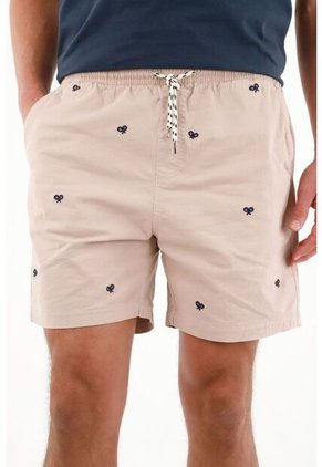 Bermuda Café Preteñida Para Hombre