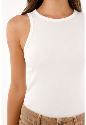 Tennis Camiseta De Una Sola Manga Crudo Para Mujer