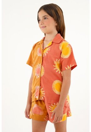 Camisa Naranja Para Niña