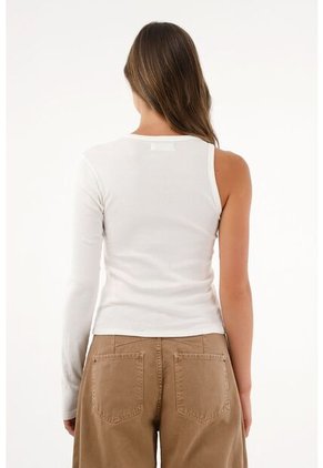 Tennis Camiseta De Una Sola Manga Crudo Para Mujer