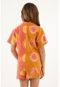 Camisa Naranja Para Niña de Tennis