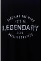 Tennis Camiseta Manga Corta Estampada Negra Con Caída Ligera Para Hombre de Tennis