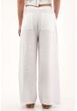 Tennis Pantalón Wide Leg Blanco En 100% Lino Para Mujer de Tennis