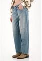 Tennis Jean Horseshoe Tiro Bajo Azul De Silueta Amplia Para Mujer de Tennis
