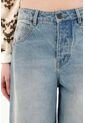 Tennis Jean Horseshoe Tiro Bajo Azul De Silueta Amplia Para Mujer de Tennis