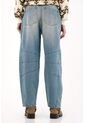 Tennis Jean Horseshoe Tiro Bajo Azul De Silueta Amplia Para Mujer de Tennis