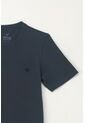 Camiseta Básica Con Raqueta Bordada Azul Para Niño de Tennis