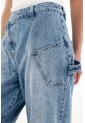 Tennis Jean Slouchy Tiro Bajo Con Jota Asimétrica Para Mujer de Tennis