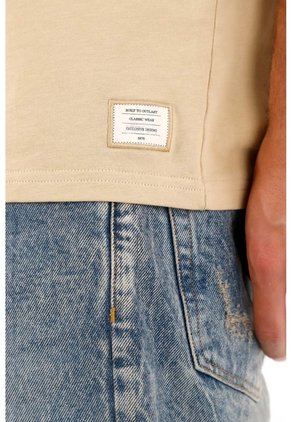 Tennis Camiseta En 100% Algodón Café Para Hombre