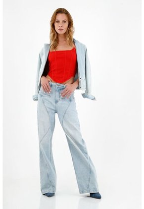 Tennis Chaqueta Azul Con Cuello De Solapa Para Mujer