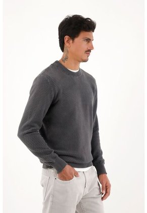 Tennis Buzo Tejido Gris Diseño Cerrado Para Hombre