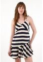 Vestido Corto Con Diseño A Rayas Para Mujer de Tennis