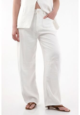 Tennis Pantalón Horseshoe En Twill Pesado Crudo Para Mujer Tennis