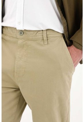 Tennis Pantalón Tipo Chino Verde Con Textura Suave Para Hombre